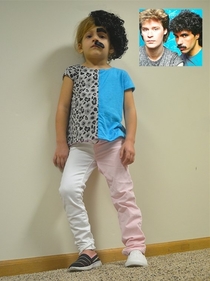 Pic #1 - This kid couldnt decide whether to be Hall or Oates for Halloween
