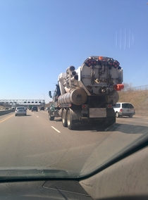 Pic #1 - We were driving behind a sewer truck today when suddenly