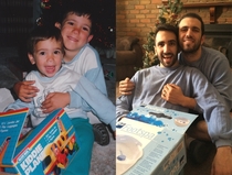 Pic #10 - for my Mums birthday my brother and I recreated our most awkward childhood photos as fully grown adults