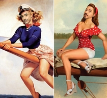 Pic #10 - Robert Downey Jr Portrayed as Pinup Girls