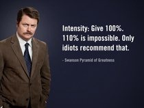 Pic #10 - Some wise words from Ron Swanson