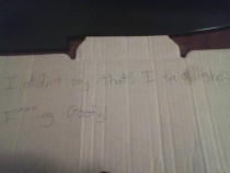 Pic #2 - Asked the Dominos guy to write a joke on the box too  order  tip