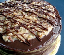 Pic #2 - German chocolate birthday cake-- baking process included
