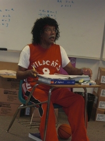 Pic #2 - In honor of Halloween I present my high school math teacher