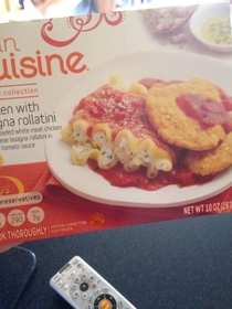 Pic #2 - Its all about plating I suppose Lean Cuisine