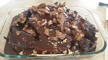 Pic #2 - Mothers Day Peanut Butter Cheesecake Chocolate Cake