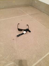 Pic #2 - my friend and i set his watch and sunglasses down in an abstract art exhibit at the DMA