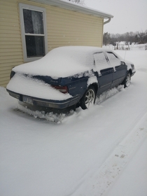 Pic #2 - My roommate left on a cruise for a week right before all these snowstorms I decided to play a little prank on him