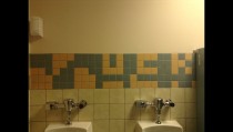 Pic #2 - So my buddies boss asked the tile guys to re-do the tiles to make the placement more random I guess they werent to happy about having to do that when you see it