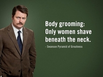 Pic #2 - Some wise words from Ron Swanson