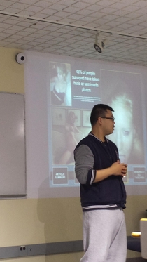 Pic #2 - Student in my class did his project on the Fappening teacher was not pleased