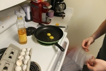 Pic #25 - So my roommate and I just got  eggs for free