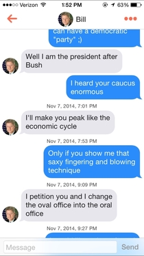 Pic #3 - Bill Clinton on Tinder