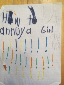 Pic #3 - How To Annoy A Girl- A short story my brother and I wrote when we were kids