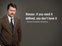 Pic #3 - Some wise words from Ron Swanson