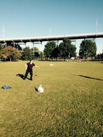 Pic #3 - The frisbee guy and I x-post from rpics