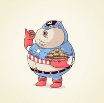 Pic #3 - What if Superheroes Were Fat