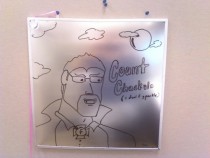 Pic #30 - Every week I draw a new version of my co-worker on his dry erase board He is a quiet  year old man and doesnt really know how to feel about this
