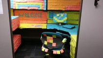Pic #4 - Did this to a co-workerthought we should Post-It to reddit