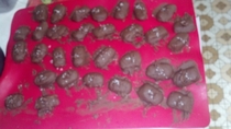 Pic #4 - First attempt at candy making Tried caramels Not perfect but not exactly a disaster either