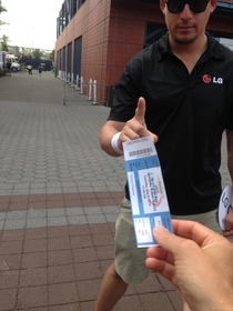 Pic #4 - My generous friend left me a US Open ticket at will call I sent him this