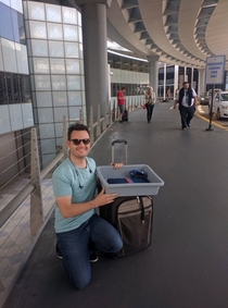 Pic #4 - Stealing the TSA Bin