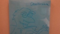 Pic #52 - Every week I draw a new version of my co-worker on his dry erase board He is a quiet  year old man and doesnt really know how to feel about this