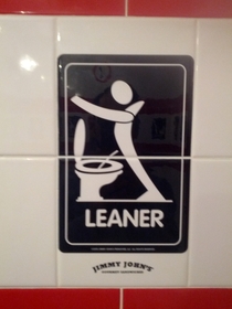 Pic #6 - Jimmy Johns asks which type of restroom user you are