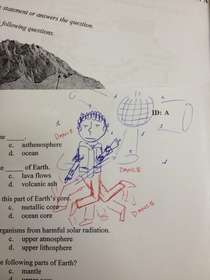 Pic #7 - As an th to th grade science teacher I noticed my students would draw a lot on their papers Anytime I came across a drawing I added something to it