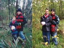 Pic #7 - for my Mums birthday my brother and I recreated our most awkward childhood photos as fully grown adults