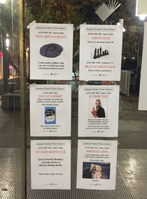 Pic #7 - I made up some fake events for my local library