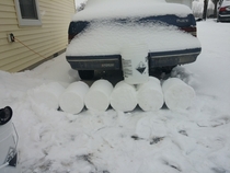 Pic #7 - My roommate left on a cruise for a week right before all these snowstorms I decided to play a little prank on him