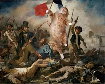 Pic #7 - Russian Artist Inserts Her Fat Cat Into Iconic Painting