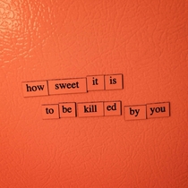 Pic #7 - You guys seemed to like my Depressing Fridge Poems here are some more