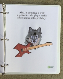 Pic #8 - I left this free biology report about wolves outside a Los Angeles high school