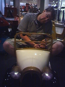 Pic #8 - Over the past few years I have been cramming myself into small childrens rides at the mall 