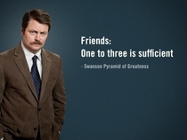 Pic #8 - Some wise words from Ron Swanson