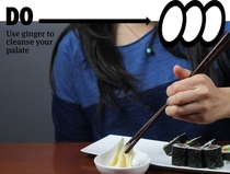 Pic #8 - The dos and donts of sushi