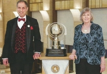 Pic #9 - All of these dumb-asses have each given Scientology  million so they could pose for these stupid pictures next to those stupid trophies