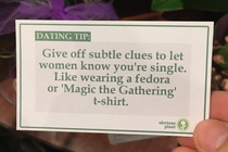 Pic #9 - I left some free dating advice in the floral department of a grocery store