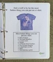 Pic #9 - I left this free biology report about wolves outside a Los Angeles high school