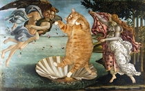 Pic #9 - Russian Artist Inserts Her Fat Cat Into Iconic Painting