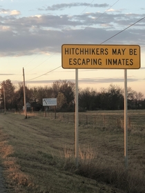 Pick up a hitchhiker because they might be running away from a prison inmate 