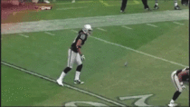 Pigeon covers kick-off with Oakland Raiders