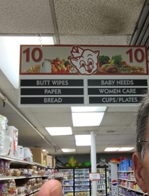 Piggly Wiggly aisle signage calls it like we say it