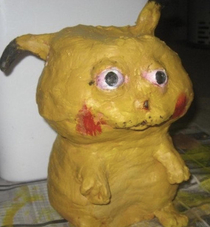 Pikachu after he depleted his power reserves