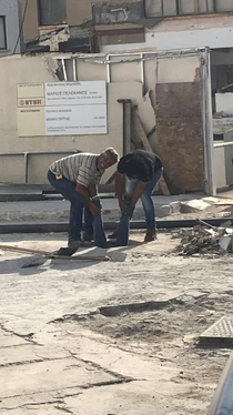 Pipeline inspectors in Cyprus on their routine check today