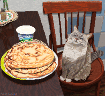 Pixel art animation I made of Blini Cat