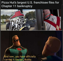 Pizza hut going bankrupt