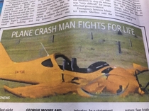 Plane Crash Man has gotta be the worst super hero Ive ever heard of